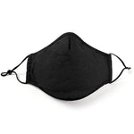 3 Layer Face Mask Black Interior adjustable earloop The Peoples Mask Canada