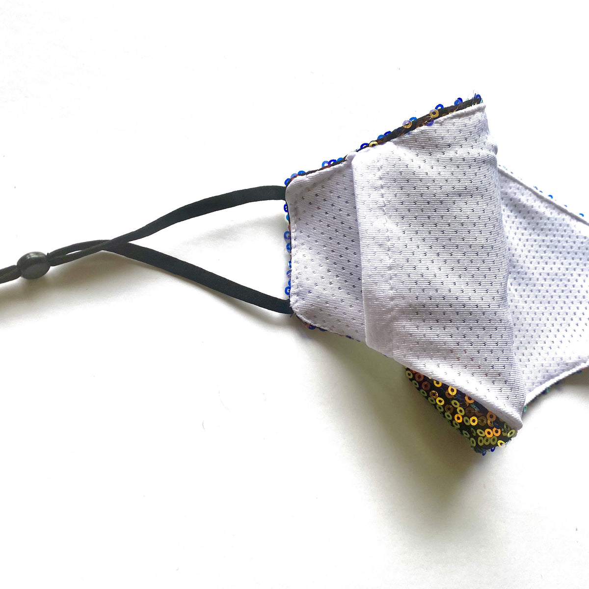 Embellished Gold Sparkly Face Mask with Filter Holographic Gold