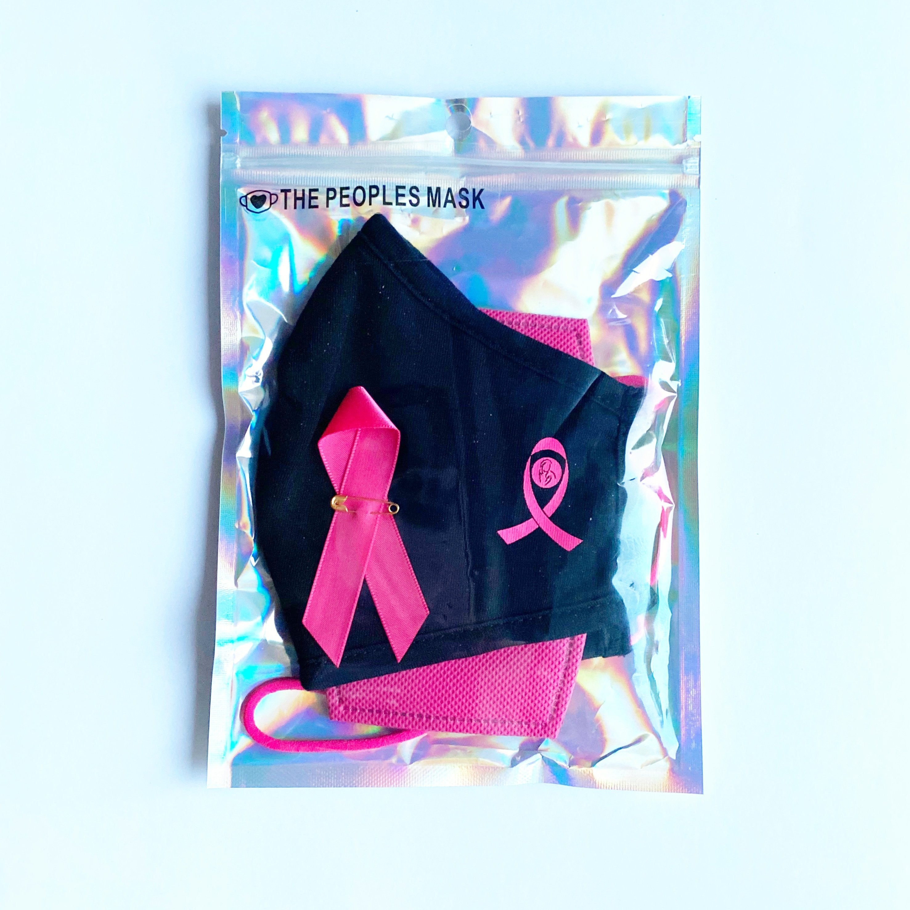 The Breast Cancer Society of Canada Pink Ribbon Face Mask