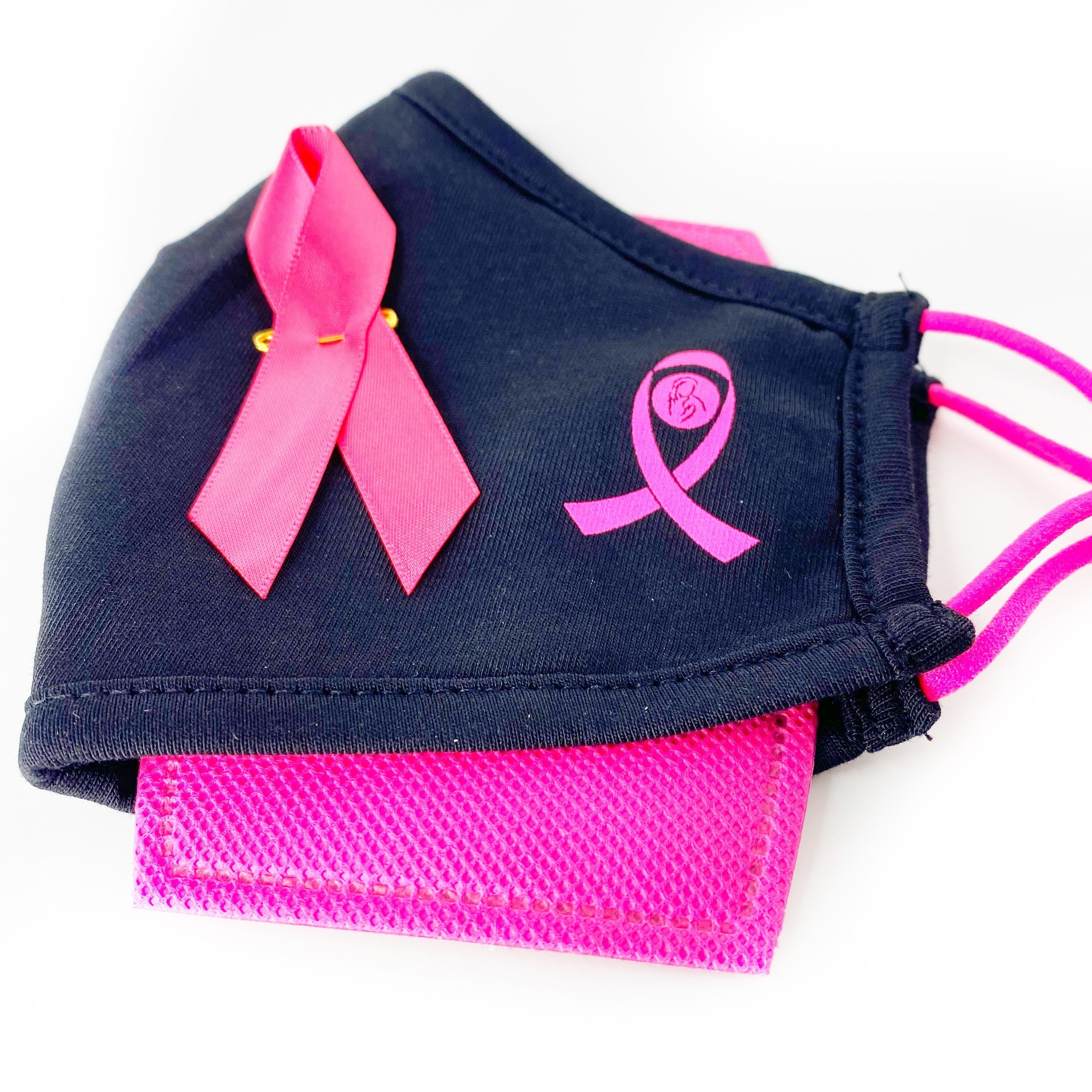 Breast cancer society of canada Pink ribbon face mask