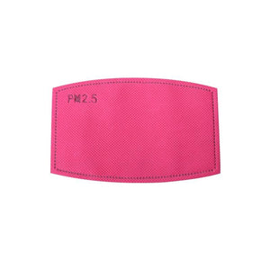 Hot Pink Filter for Face Mask pm2.5 carbon