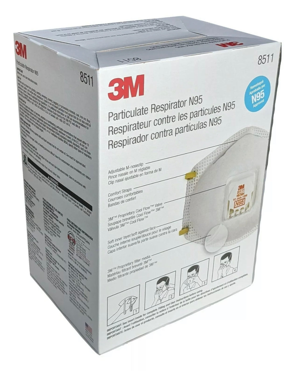 3M™ Particulate Respirator 8511, N95 80 EA/Case