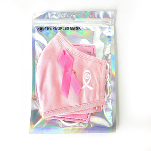 Breast cancer pink ribbon face mask set - The Peoples Mask