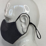 Organic Cotton Face Mask gunmetal grey Corporate office face masks business attire masks The Peoples Mask Canada