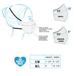 Reusable cloth Face Mask Size Chart | The Peoples Mask